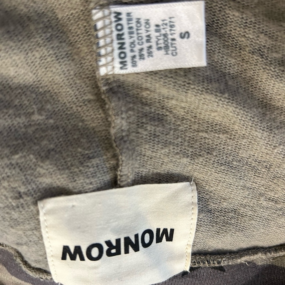 Monrow Camo Stars Drawstring Elastic Bottom Sweat… - image 3